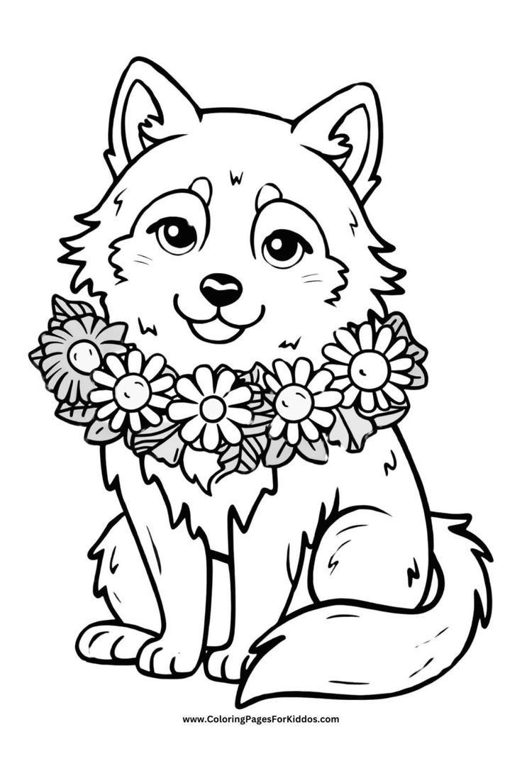 wolf printable coloring pages