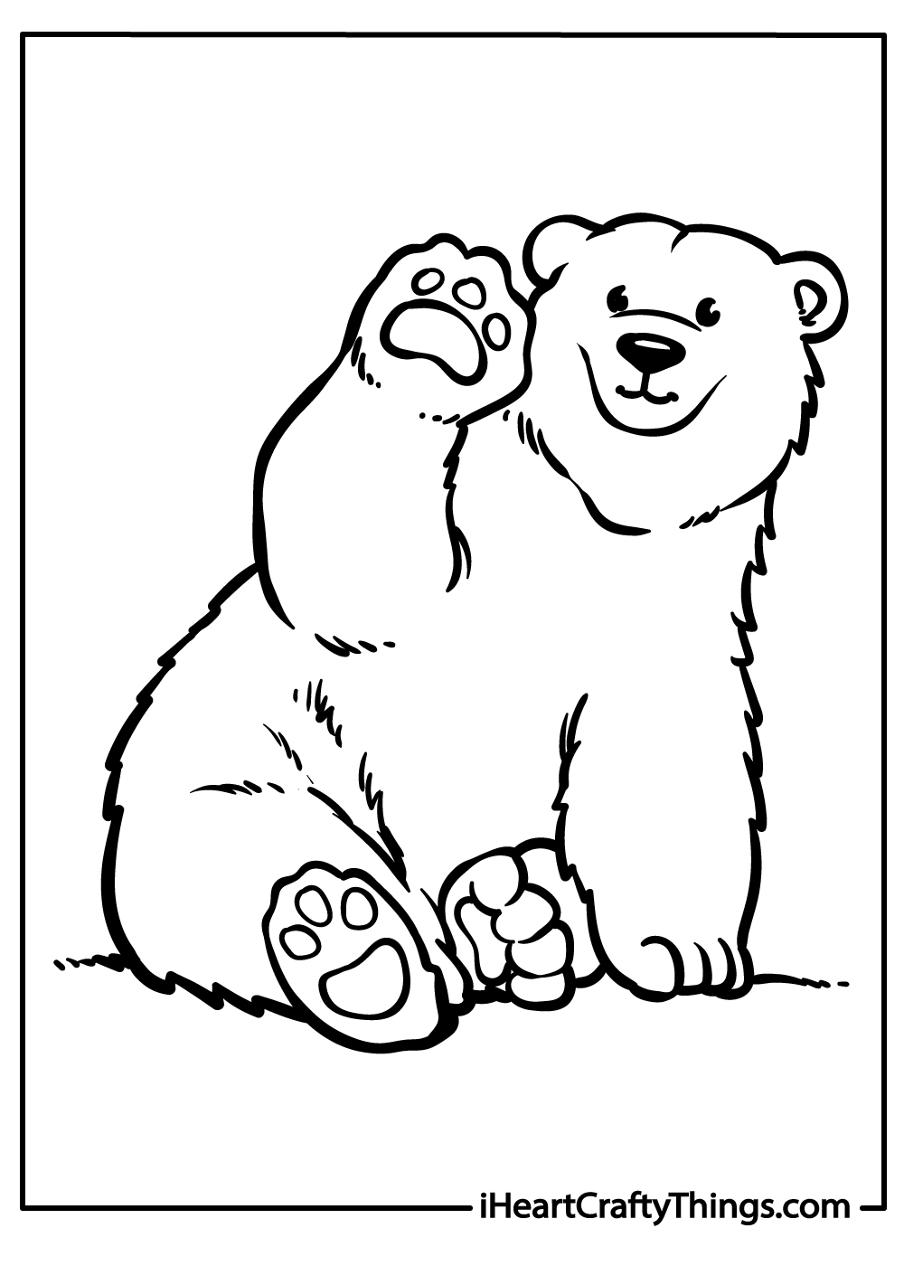 polar bear coloring pages