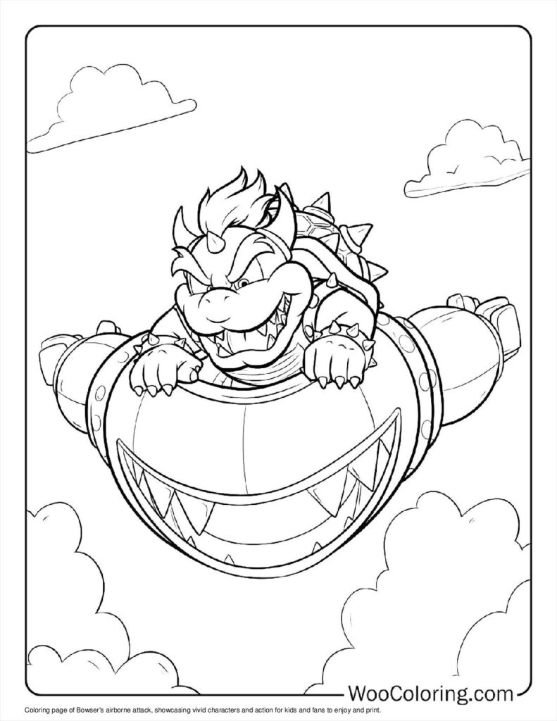 100 Bowser Coloring Pages Free PDF To Print Woo Coloring