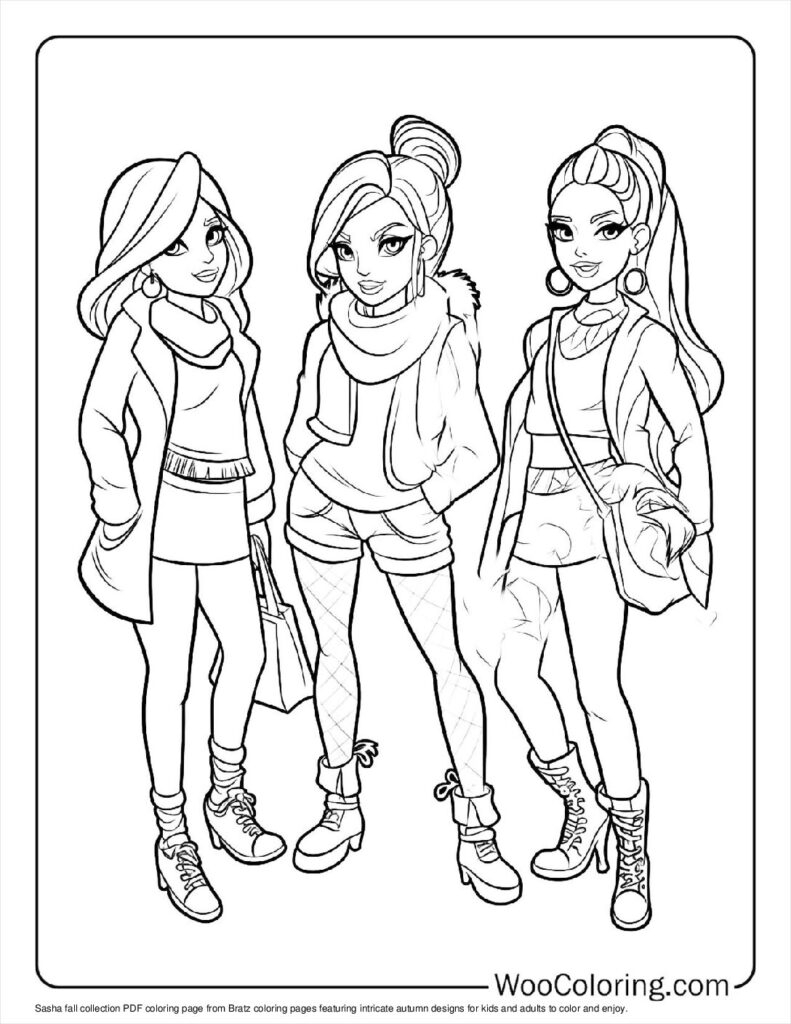 100 Bratz Coloring Pages Free PDF To Print Woo Coloring