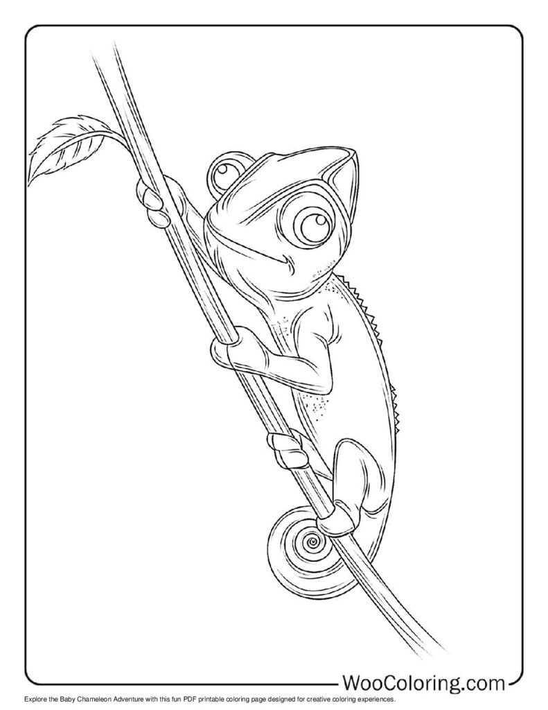 100 Chameleon Coloring Pages Free PDF To Print Woo Coloring