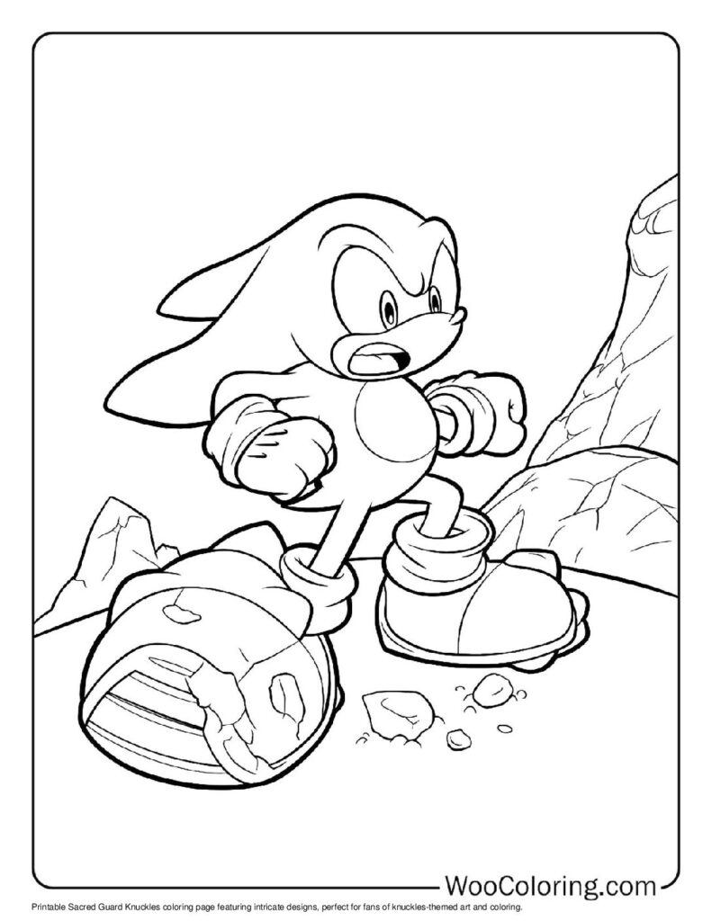 knuckles coloring pages