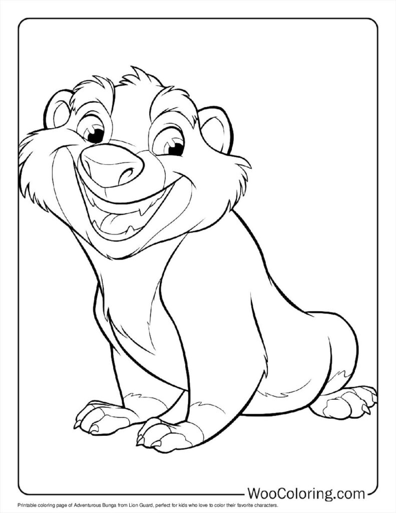 lion guard coloring pages