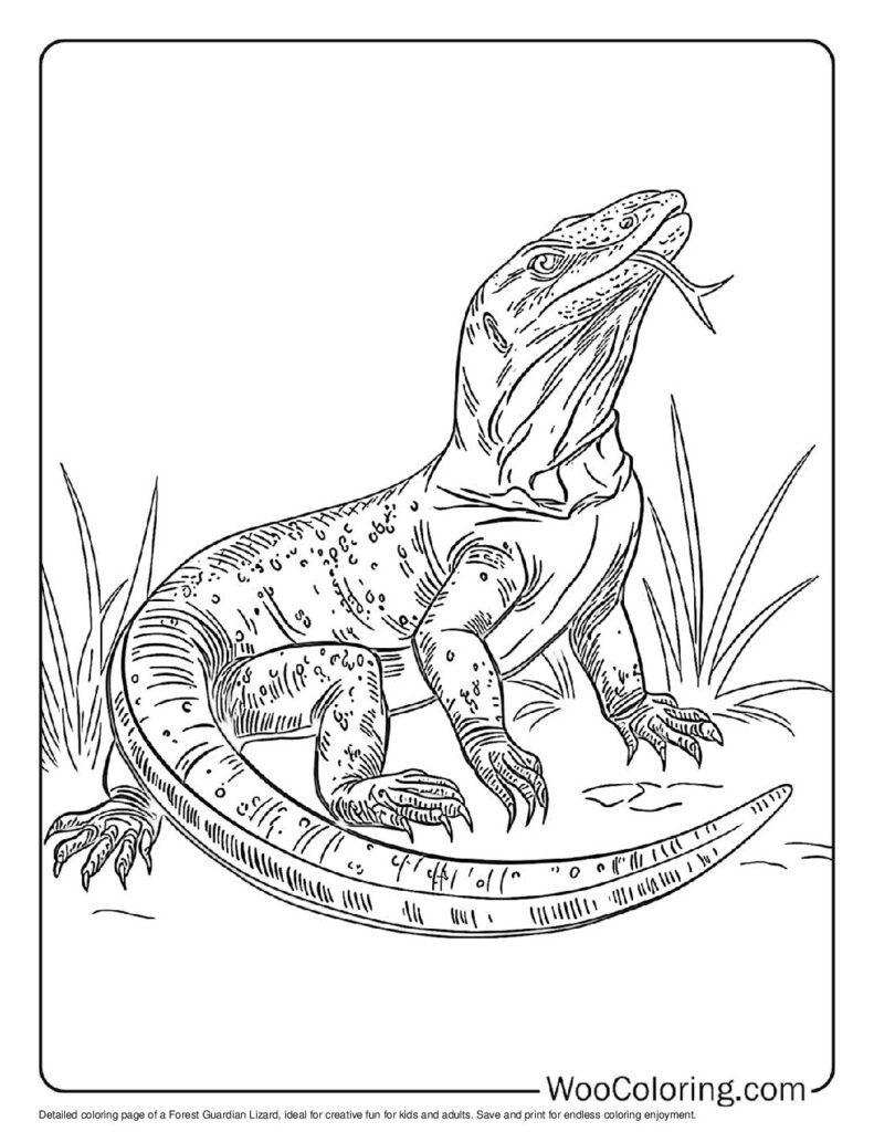 100 Lizard Coloring Pages Free PDF To Print Woo Coloring