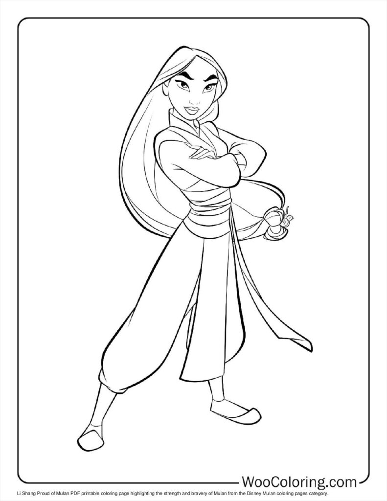 100 Mulan Coloring Pages Free PDF To Print Woo Coloring
