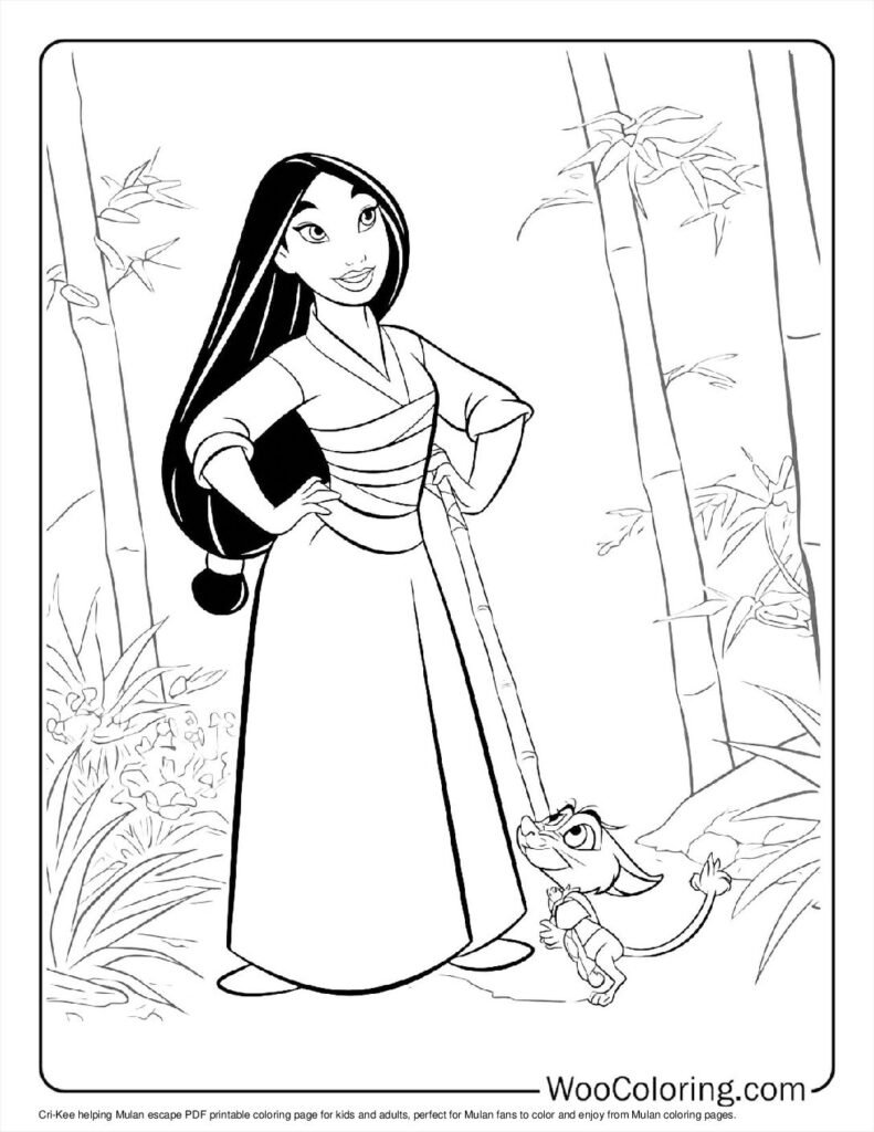 100 Mulan Coloring Pages Free PDF To Print Woo Coloring