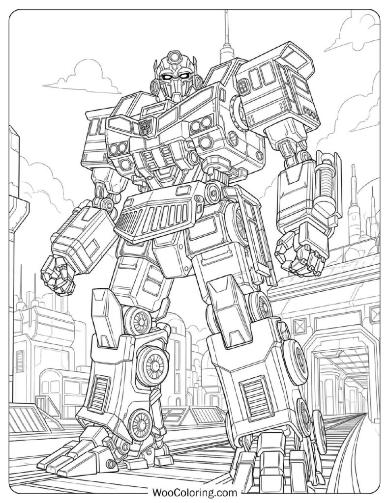 100 Robot Coloring Pages Free PDF To Print Woo Coloring