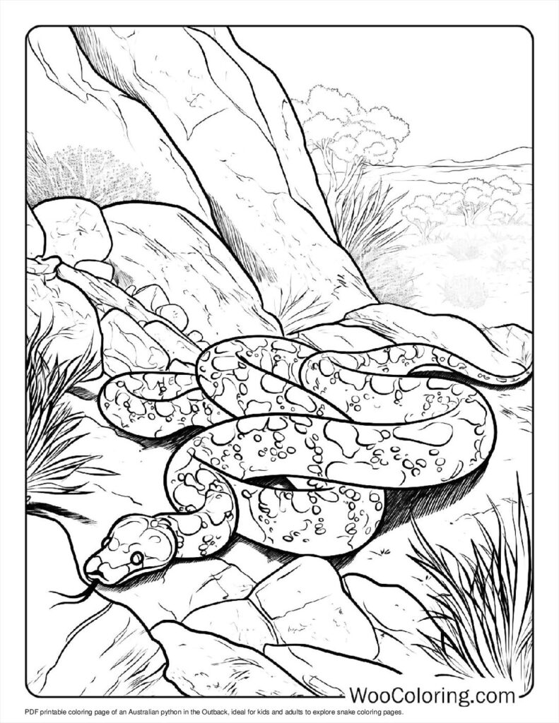 snake coloring pages