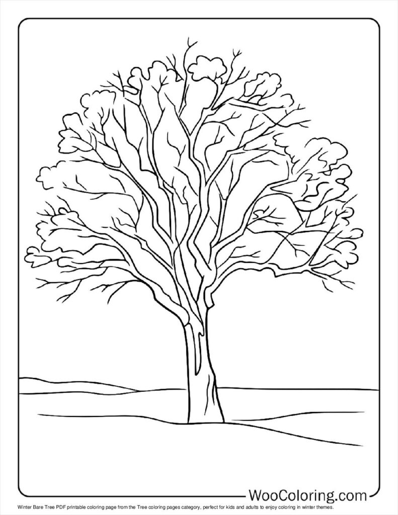 100 Tree Coloring Pages Free PDF To Print Woo Coloring 100 Tree Coloring Pages Free PDF To Print Woo Coloring