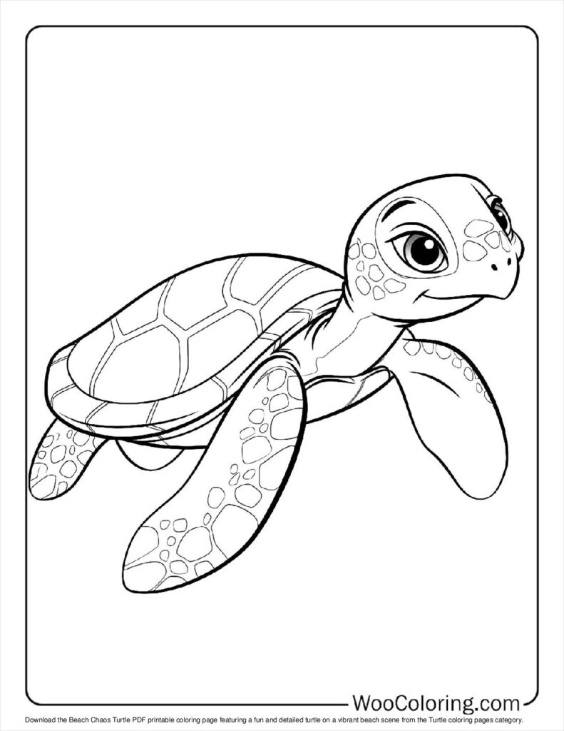 100 Turtle Coloring Pages Free PDF To Print Woo Coloring