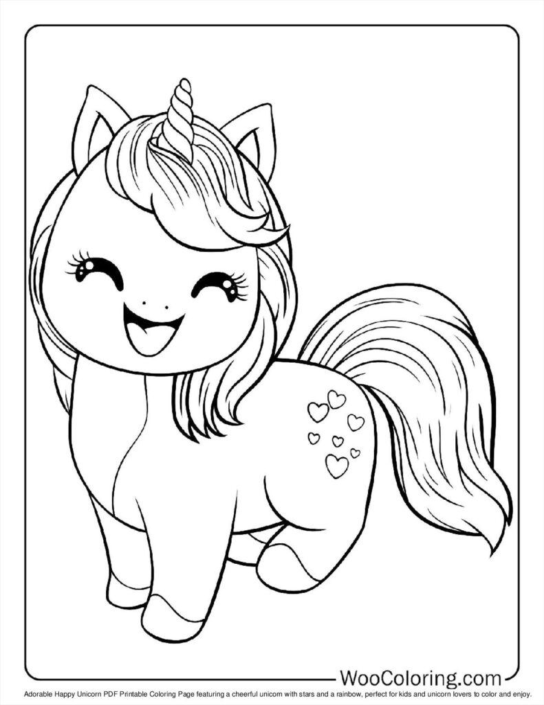 unicorn coloring pages free