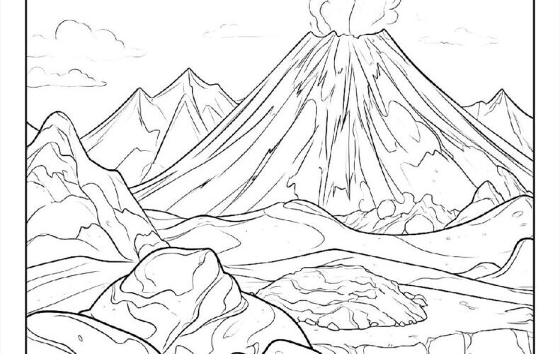 100 Volcano Coloring Pages Free PDF To Print Woo Coloring