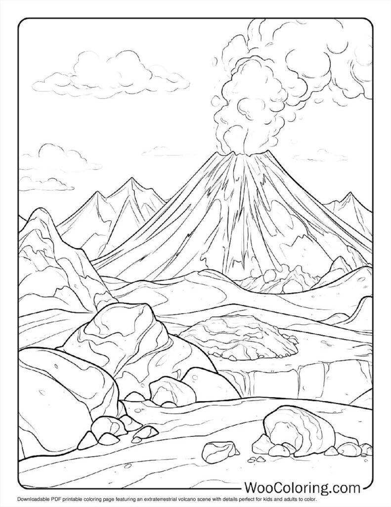 100 Volcano Coloring Pages Free PDF To Print Woo Coloring