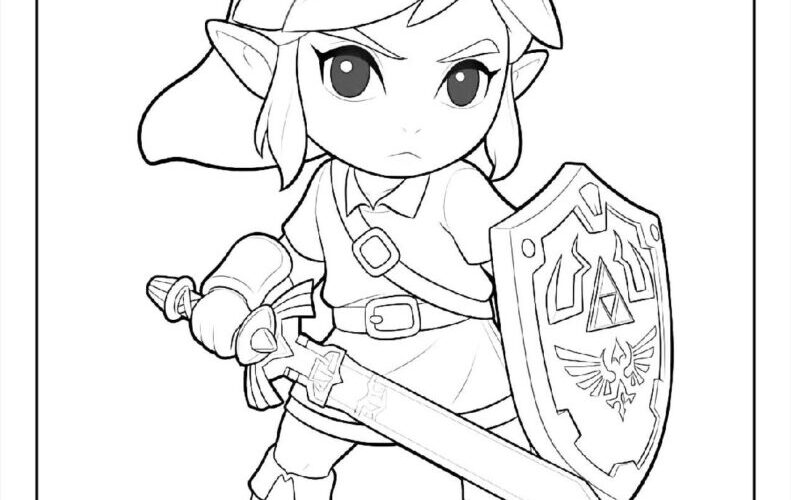 100 Zelda Coloring Pages Free PDF To Print Woo Coloring
