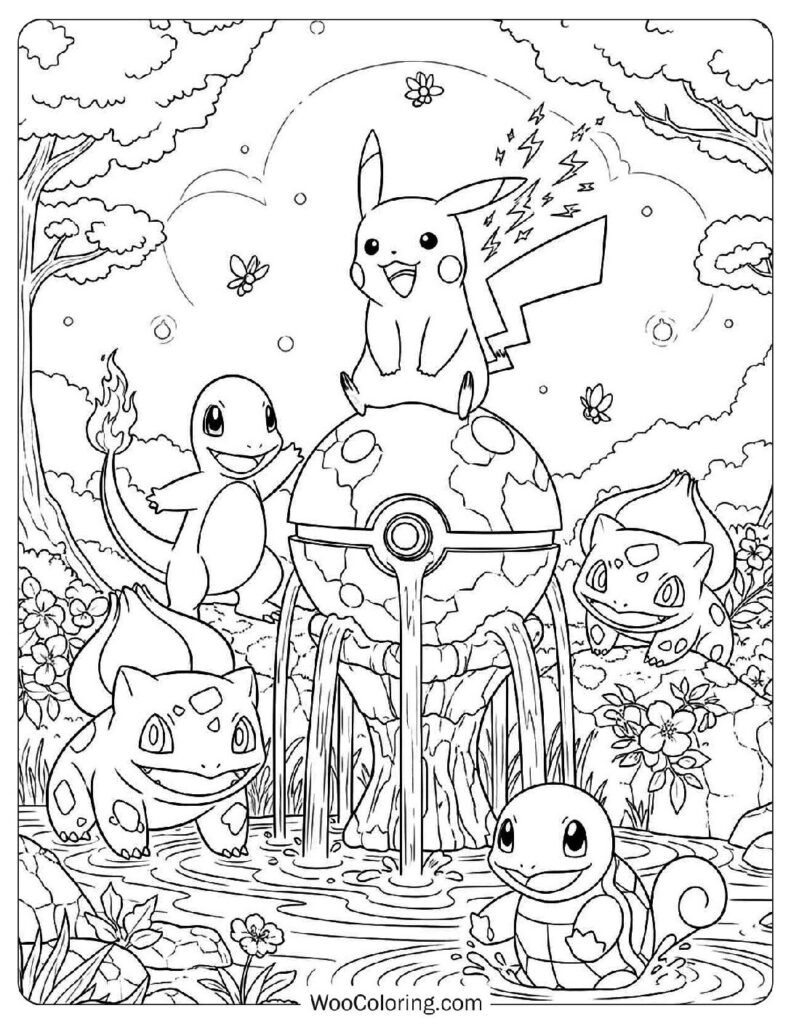 squirtle coloring page
