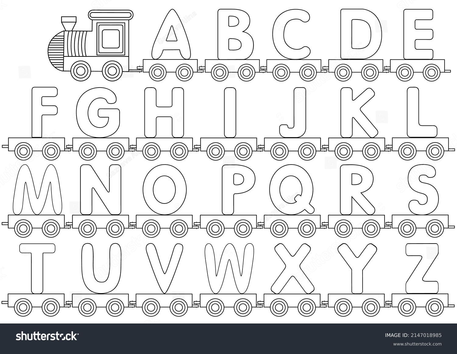 alphabet coloring pages