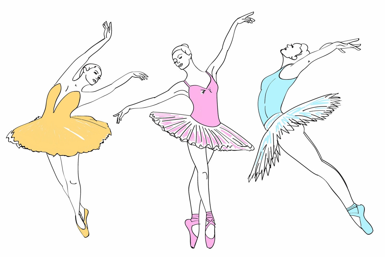 coloring pages ballet dancer