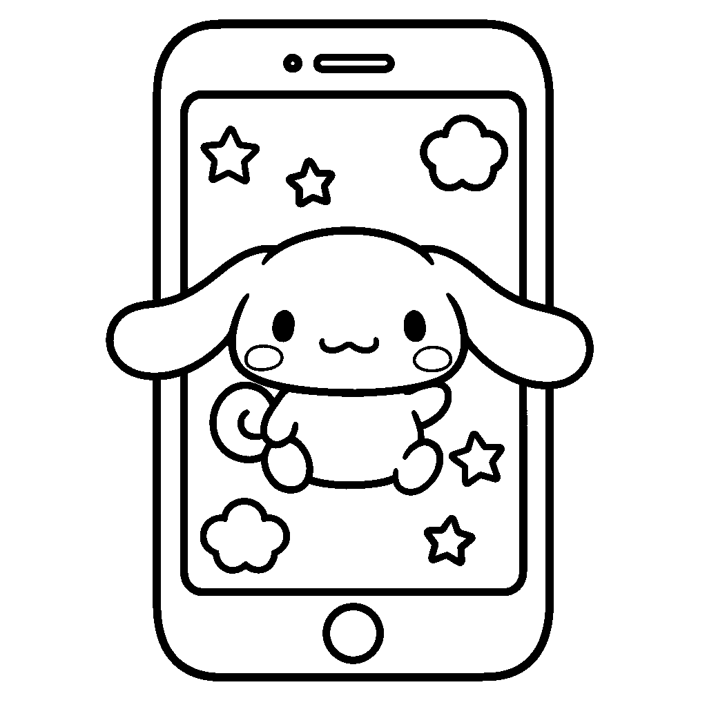 cinnamon roll coloring page