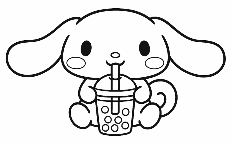 12 Cinnamoroll Coloring Pages TheToyZone