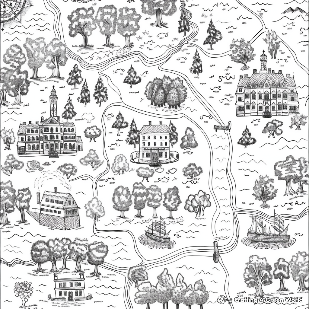 13 Colonies Coloring Pages Free Printable 