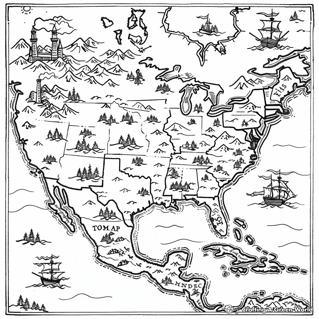 13 Colonies Coloring Pages Free Printable 