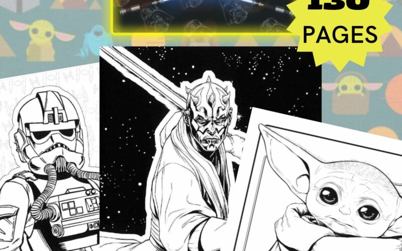 130 PAGES Space Star Wars Coloring Book Compilation Great For ALL AGES Etsy