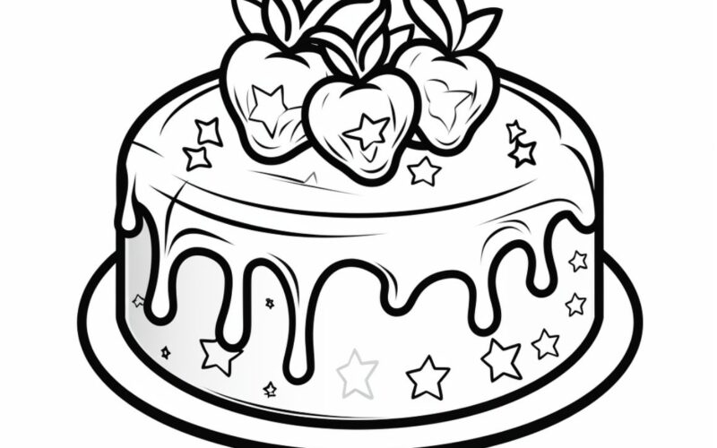 14 Free Printable Cake Coloring Pages For Kids And Adults Skip To My Lou