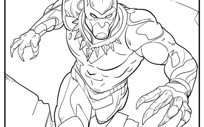 15 Black Panther Coloring Pages Printable Easy Free PDFs