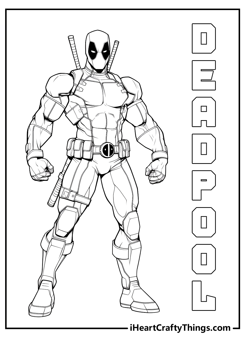 deadpool coloring pages