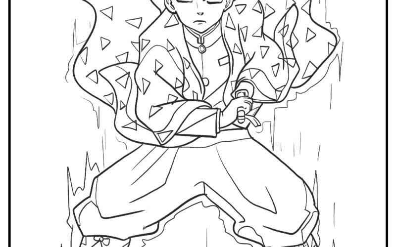 15 Demon Slayer Coloring Pages Free Printable PDFs