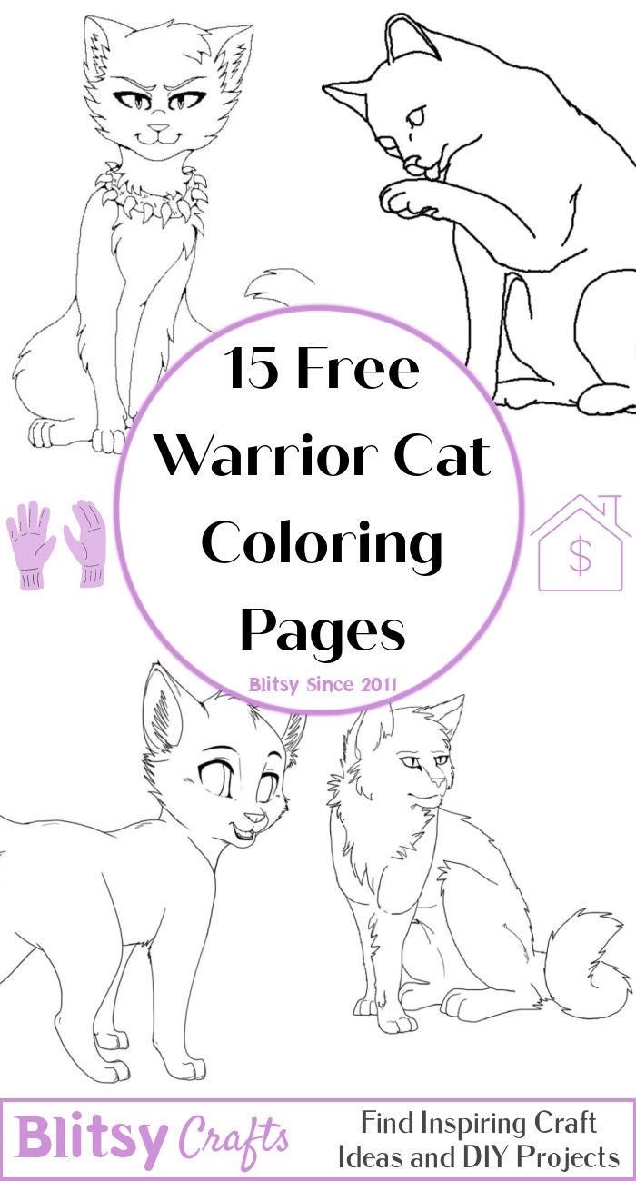 15 Free Warrior Cat Coloring Pages For Kids And Adults 15 Free Warrior Cat Coloring Pages For Kids And Adults