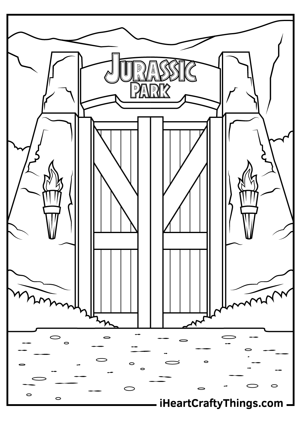 jurassic park coloring pages