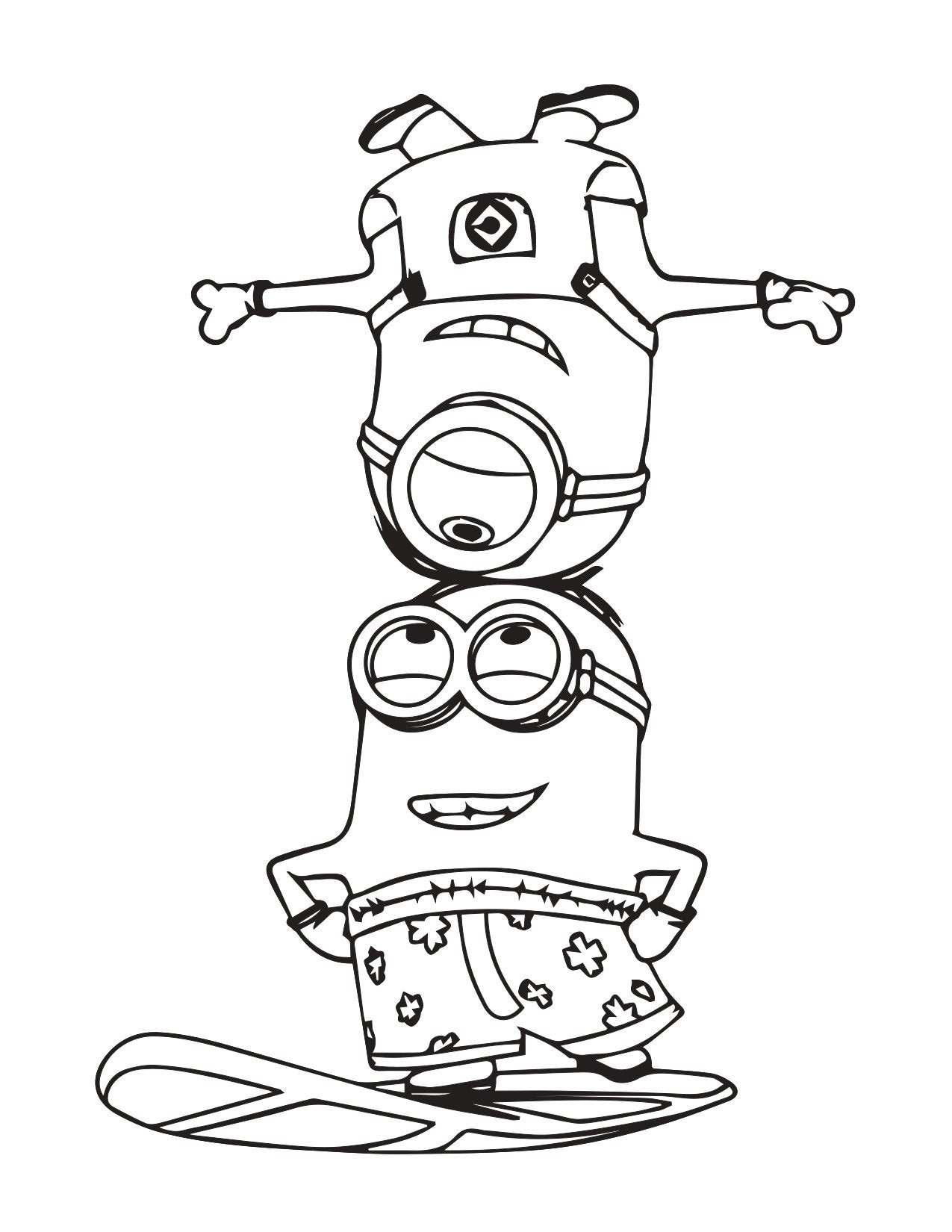 15 Minions Coloring Pages Etsy