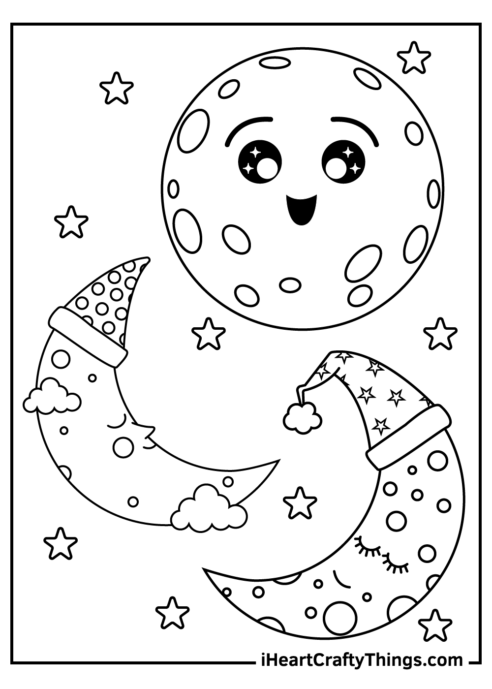 15 Moon Coloring Pages 100 Free Printables 