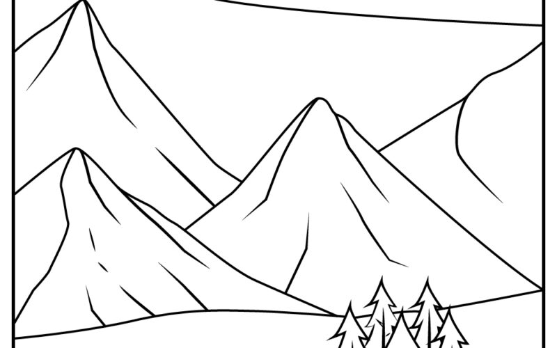 15 Mountains Coloring Pages 100 Free Printables