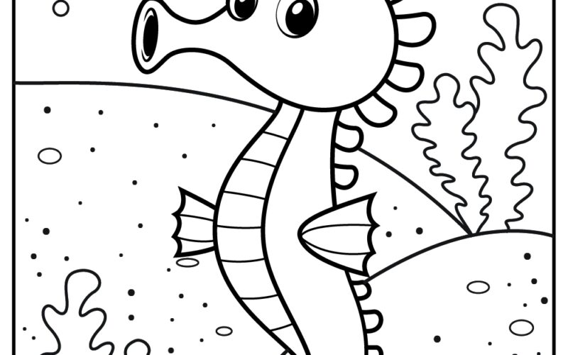 15 Seahorse Coloring Pages 100 Free Printables