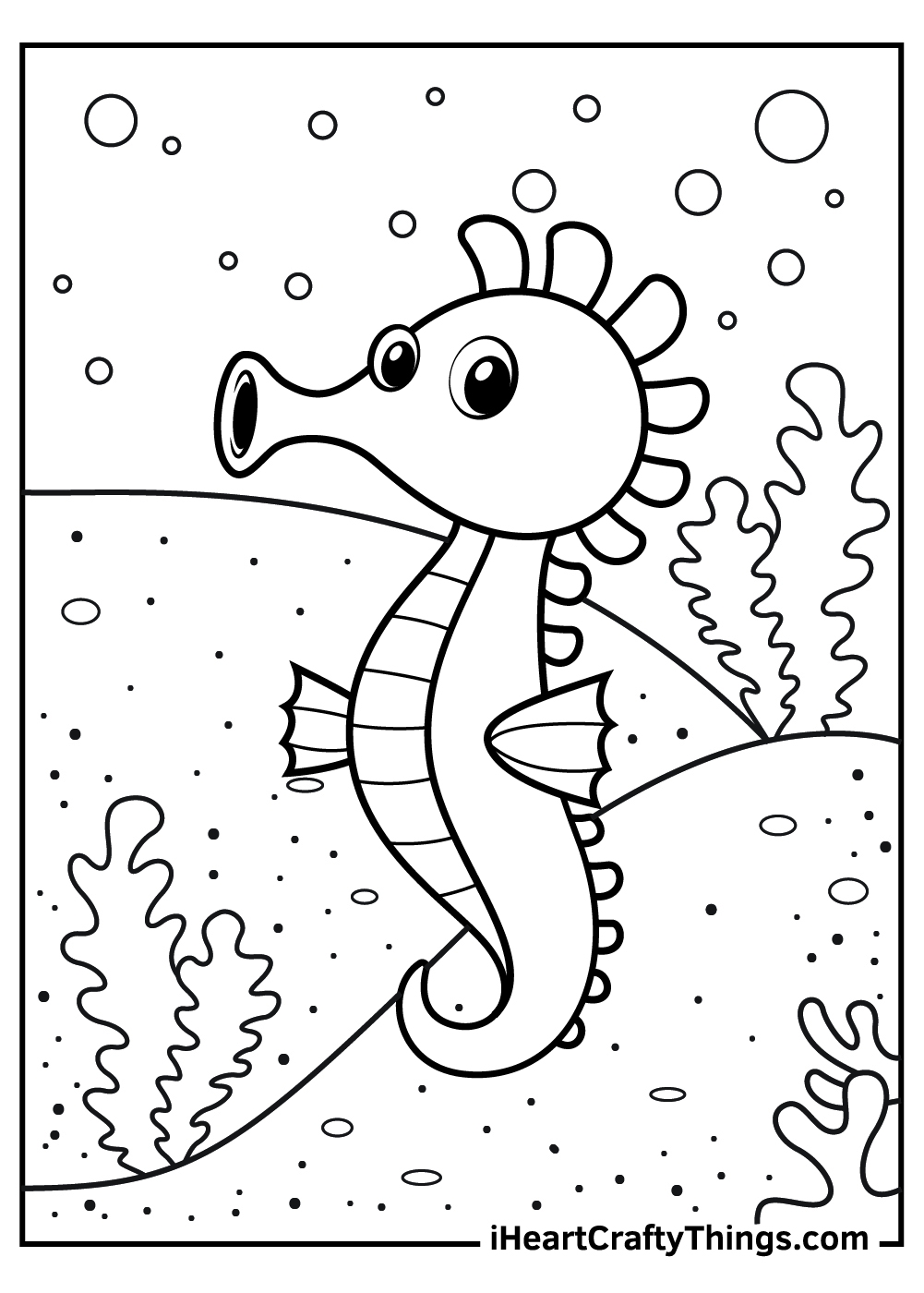 15 Seahorse Coloring Pages 100 Free Printables 15 Seahorse Coloring Pages 100 Free Printables