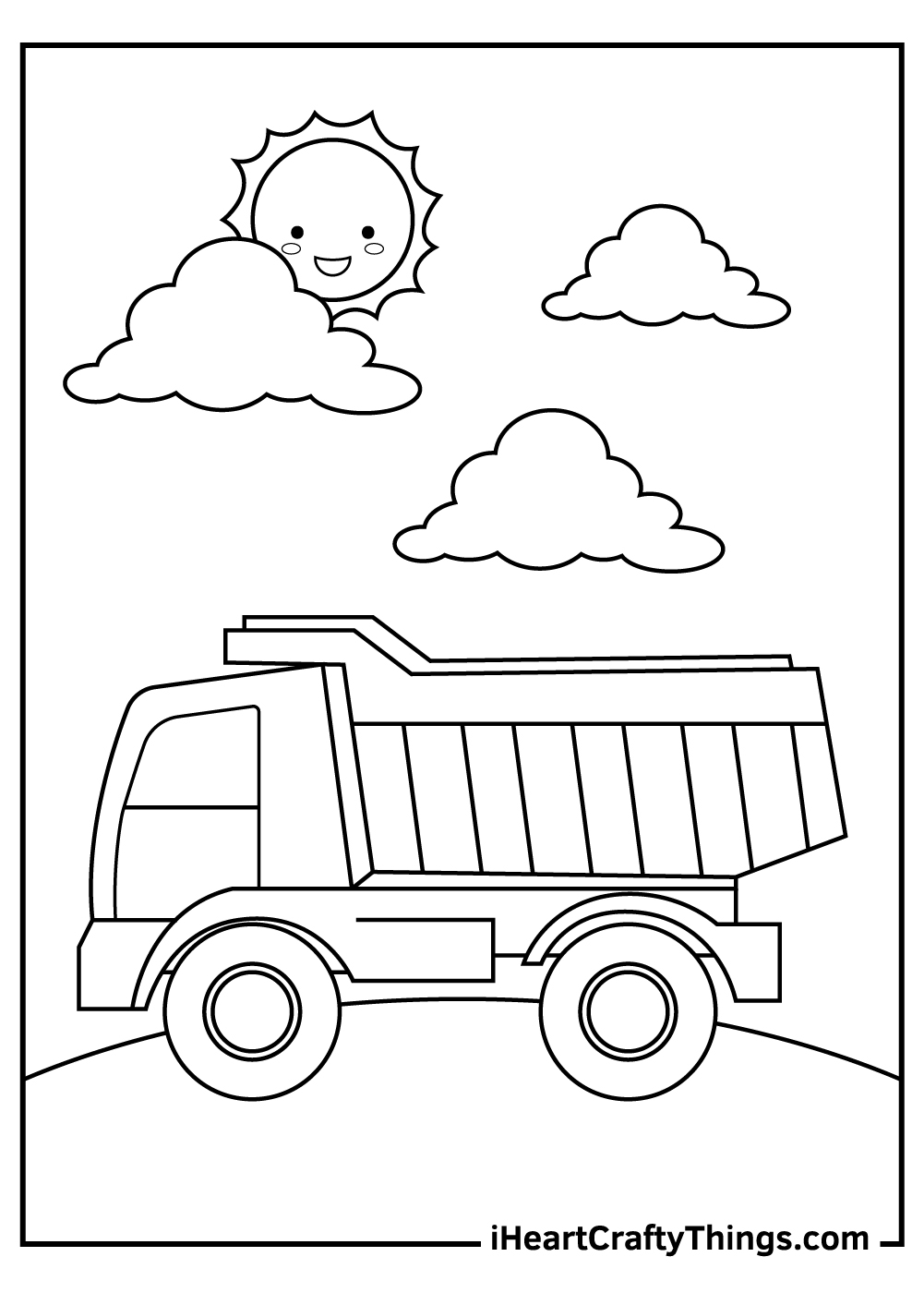 coloring pages trucks