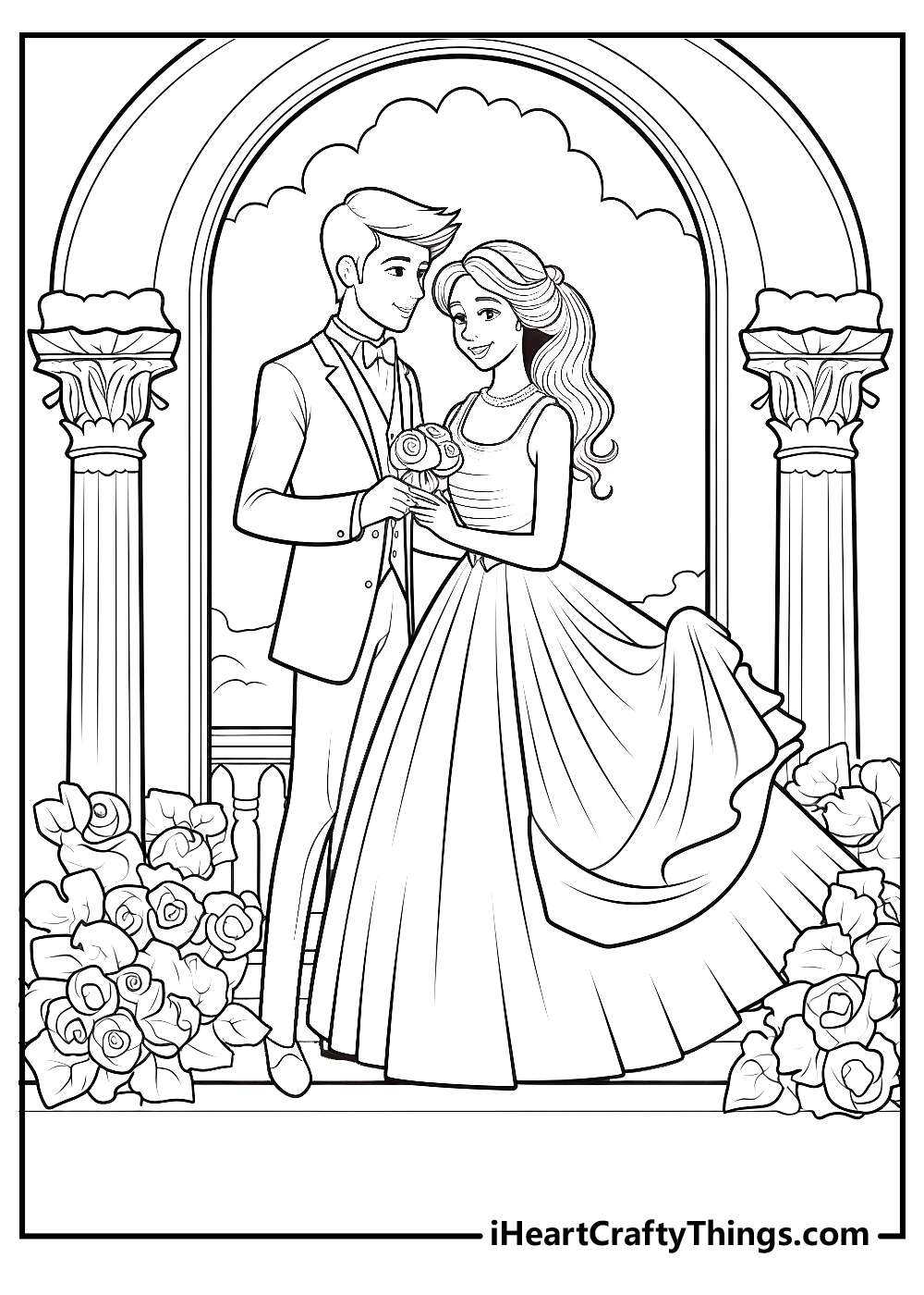 15 Wedding Coloring Pages 100 Free PDF Printables 