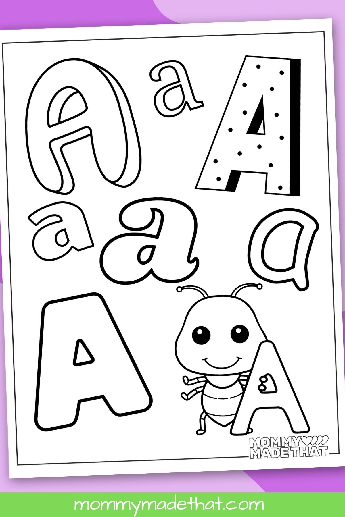 16 Letter A Coloring Pages Tons Of Free Printables 