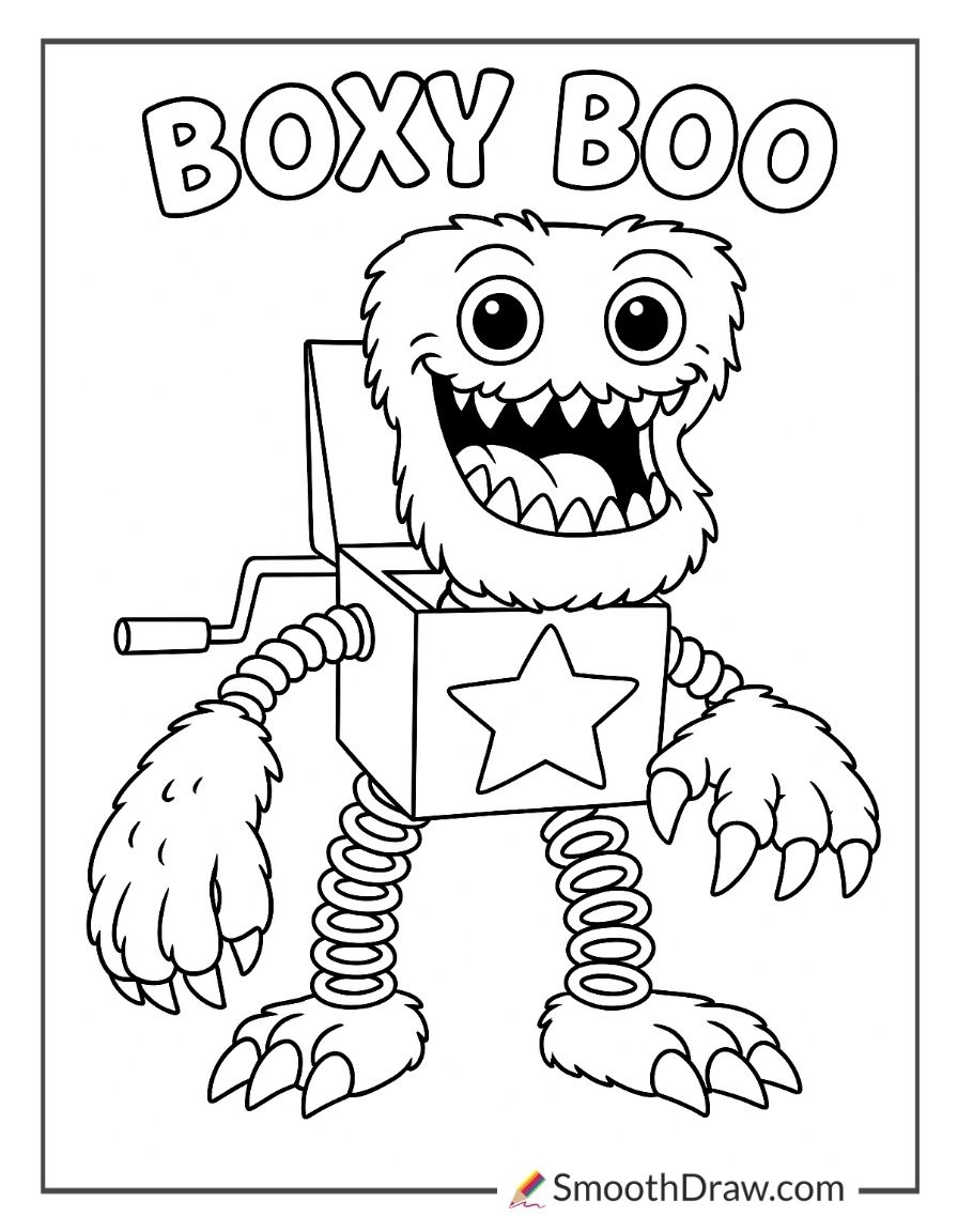 17 Poppy Playtime Coloring Pages Smooth Draw
