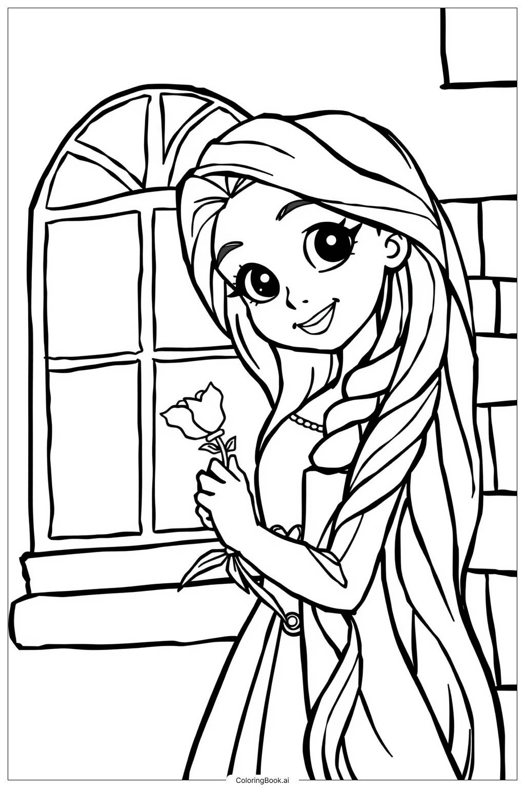 17 Rapunzel Coloring Pages Free PDF PNG Printables 