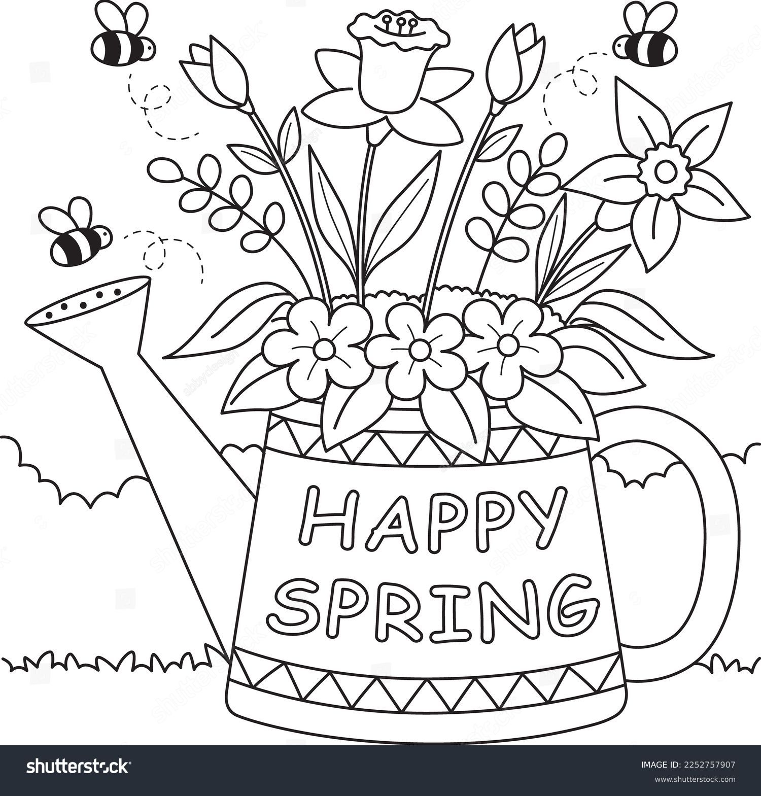 179 Thousand Coloring Pages Spring Royalty Free Images Stock Photos Pictures Shutterstock