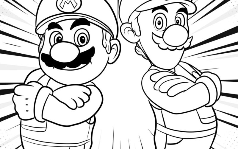 18 Awesome Super Mario Bros Coloring Pages TheToyZone