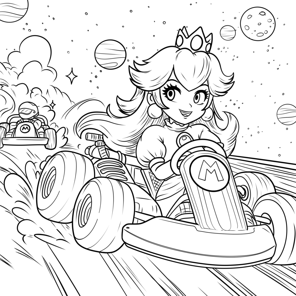 mario cart coloring pages mario cart coloring pages