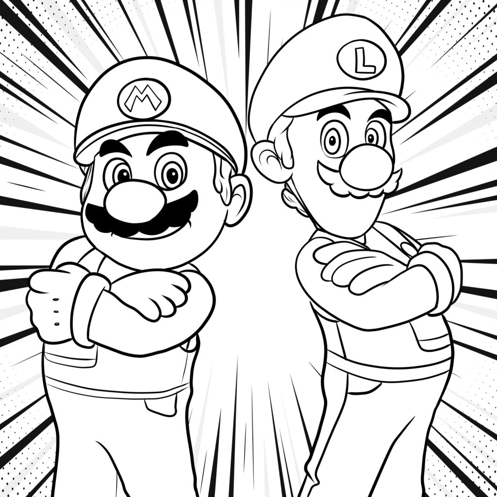 super mario coloring pages