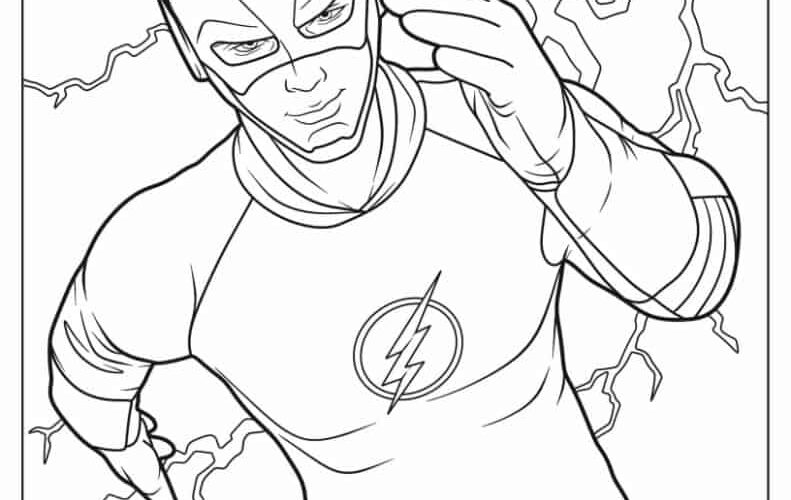 18 Flash Coloring Pages Free PDF Printables