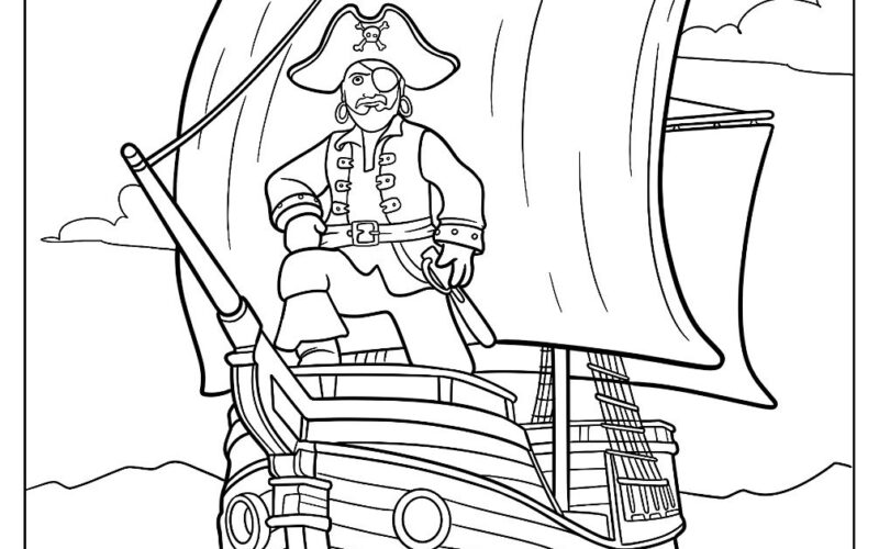 18 Pirate Ship Coloring Pages Free PDF Printables