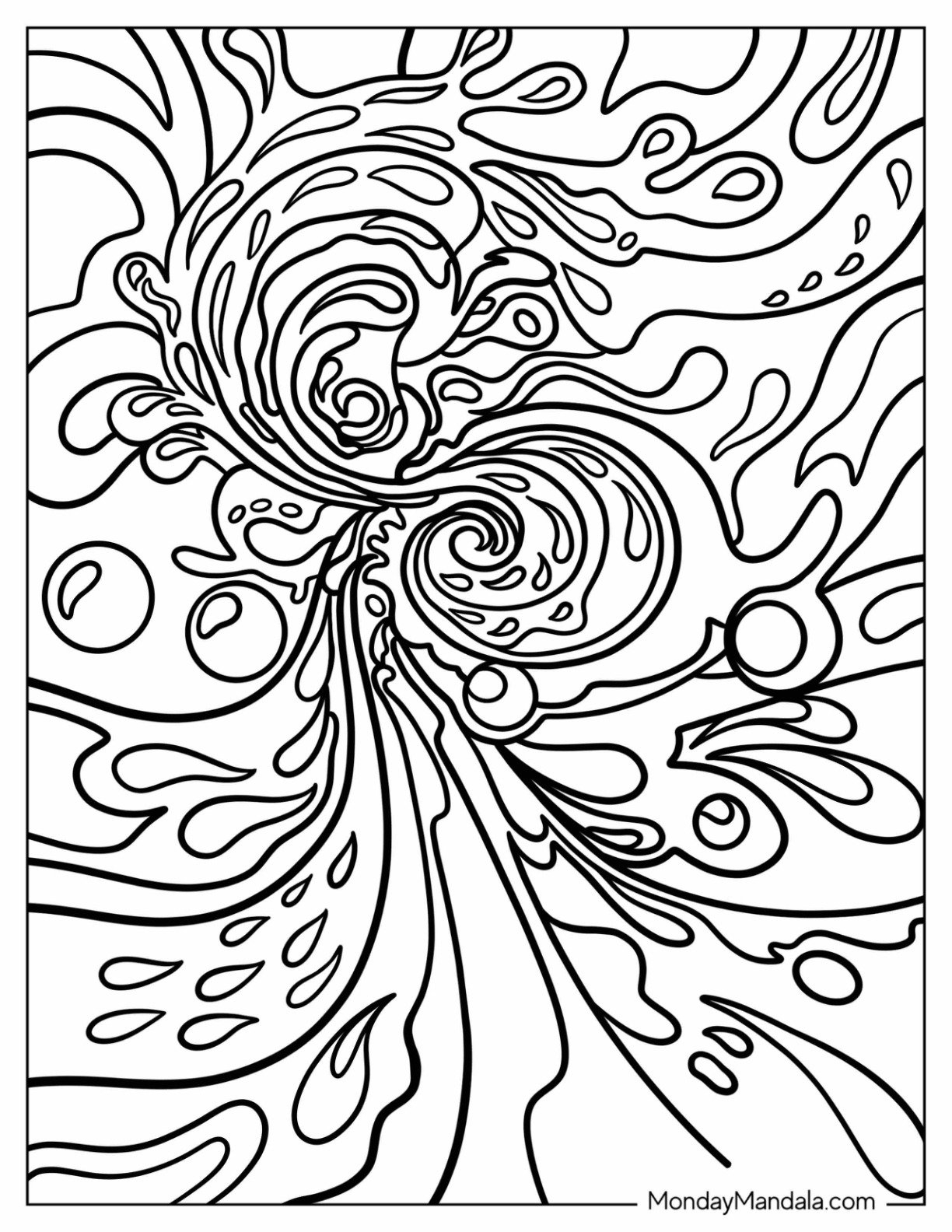 abstract coloring pages