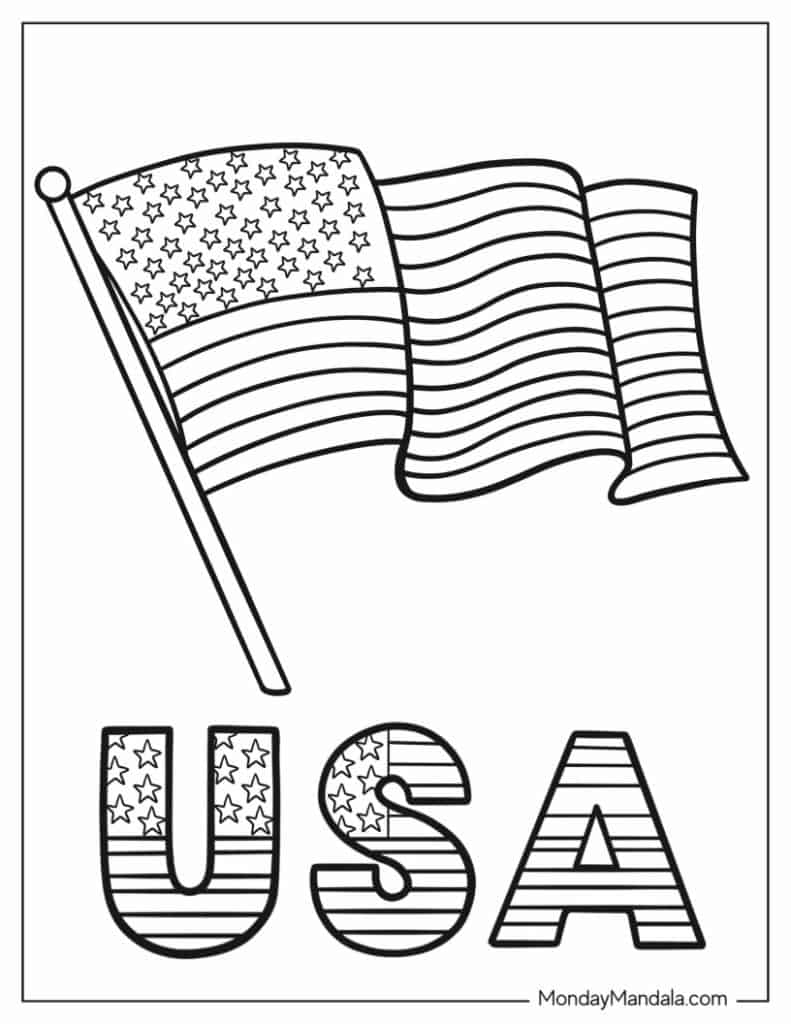 usa coloring pages